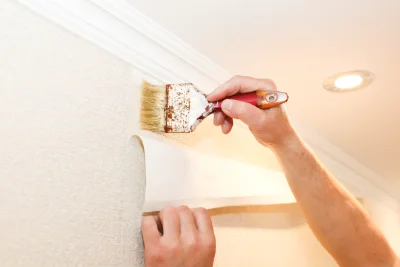 Pose de papier peint à Lathuile — revêtements muraux et toiles de verre